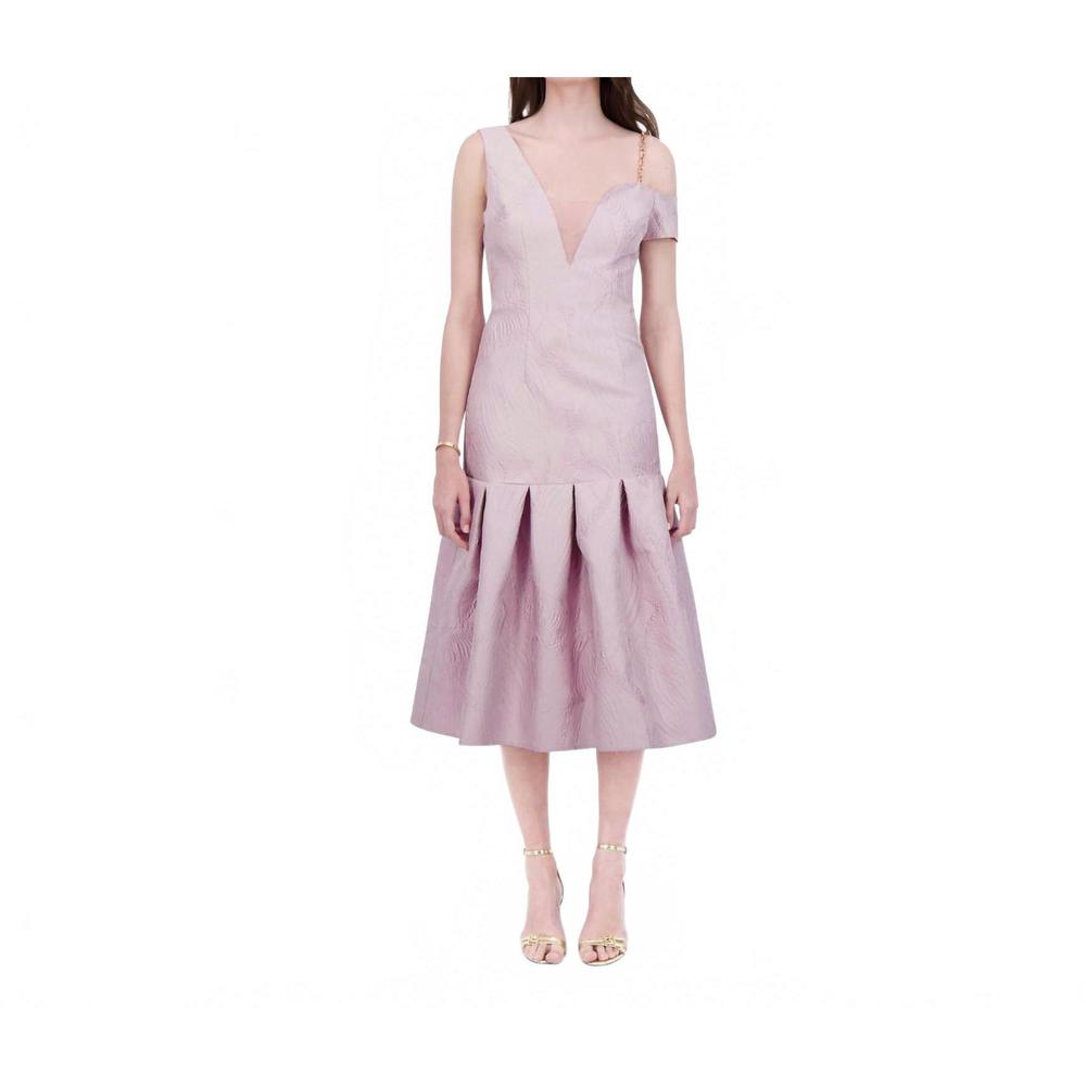 NEW BETHELHELENA tea garden off-shoulder v-neck dress in wisteria